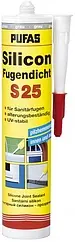 Герметик силиконовый санитарный 310мл серый Pufas S25 034821000