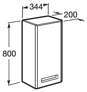 Шкаф Roca Gap 35 R фиолетовый ZRU9302744 Шкаф Roca Gap 35 R фиолетовый ZRU9302744, 2
