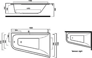 Ванна акриловая Am.Pm Spirit 160x100 Ванна акриловая Am.Pm Spirit 160x100, 4