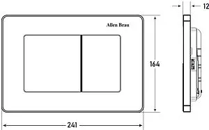 Клавиша смыва для унитаза Allen Brau Infinity 9.20006.GB брашированное золото Клавиша смыва для унитаза Allen Brau Infinity 9.20006.GB брашированное золото, 2