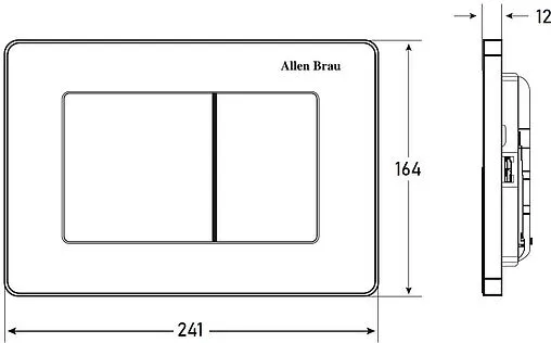 Клавиша смыва для унитаза Allen Brau Infinity 9.20006.GB брашированное золото