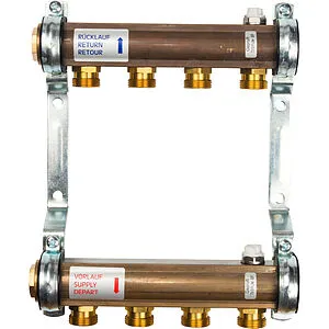 Группа коллекторная распределительная 4 отвода 1"в/в x ¾"ек Watts HKV/A 10004542 Группа коллекторная распределительная 4 отвода 1"в/в x ¾"ек Watts HKV/A 10004542, 1