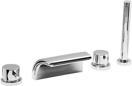 Смеситель на борт ванны на 4 отверстия Vega Onda хром 91А1715125