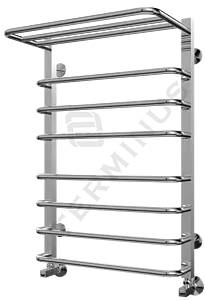 Полотенцесушитель водяной лесенка Terminus Арктур с полкой П8 500х796 полированная сталь 4620768886430 Полотенцесушитель водяной лесенка Terminus Арктур с полкой П8 500х796 полированная сталь 4620768886430, 2