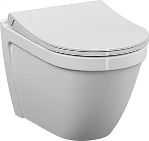 Унитаз подвесной безободковый VitrA S50 Rim-ex белый 5956B003-0075 Унитаз подвесной безободковый VitrA S50 Rim-ex белый 5956B003-0075, 1