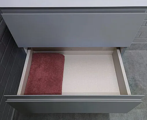 Тумба-умывальник подвесная Домино Graffo 60 светло-серый DGr2407T+4627173210164