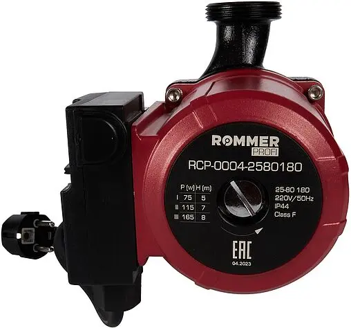 Насос циркуляционный Rommer Profi RATE 25/80-180 RCP-0004-2580180