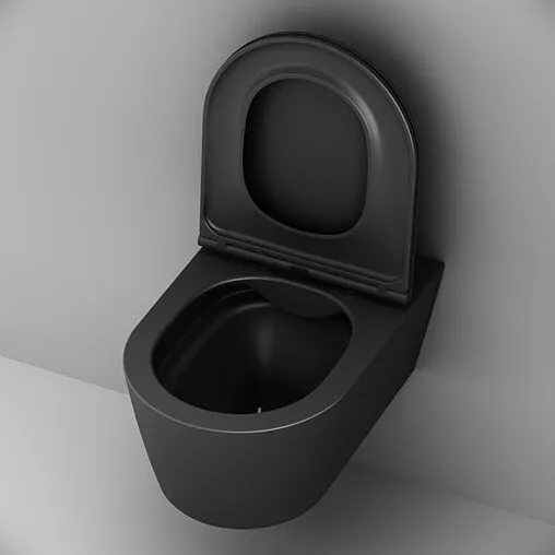 Унитаз подвесной безободковый Am.Pm Func FlashClean черный матовый C8F1701MBSC