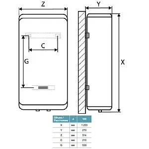 Водонагреватель накопительный электрический Thermex M Smart MS 100 V 151061 Водонагреватель накопительный электрический Thermex M Smart MS 100 V 151061, 2