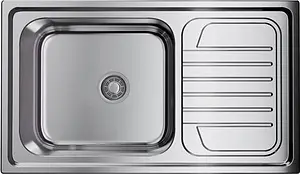 Мойка кухонная Omoikiri Haruna 86-IN нержавеющая сталь 4993451 Мойка кухонная Omoikiri Haruna 86-IN нержавеющая сталь 4993451, 1