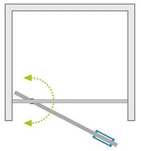 Дверь в нишу 1000мм прозрачное стекло Radaway Twist DWJ 100 382003-01 Дверь в нишу 1000мм прозрачное стекло Radaway Twist DWJ 100 382003-01, 4