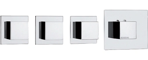 Термостат для 3 потребителей Bossini Cube хром Z032205.030
