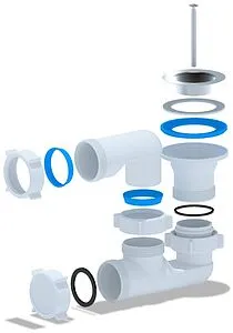 Сифон для душевого поддона Ани Пласт хром E210, 3