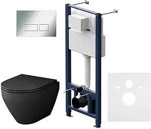 Комплект 6 в 1 Am.Pm Spirit 2.0 FlashClean IS47051.701700MB с кнопкой хром глянцевый, 5