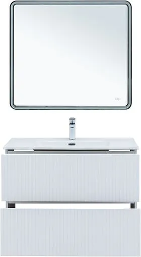 Тумба-умывальник Aquanet Джейн 90 белый матовый 00313287+