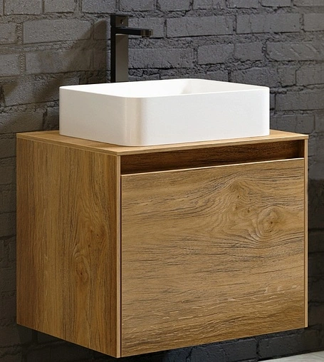 Тумба под умывальник подвесная Aqwella Mobi 60 дуб балтийский MOB0106DB