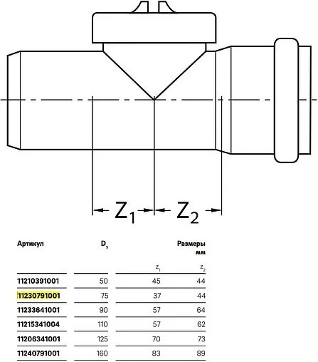 Ревизия внутренняя бесшумная D=110мм Rehau Raupiano Plus 11215341004 Ревизия внутренняя бесшумная D=110мм Rehau Raupiano Plus 11215341004
