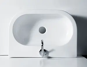 Раковина Kerasan Flo 70 белый 315001*1 Раковина Kerasan Flo 70 белый 315001*1, 3