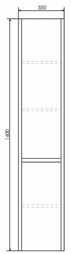 Шкаф-пенал подвесной Comforty Тромсе 35 дуб сонома 00004151266CF