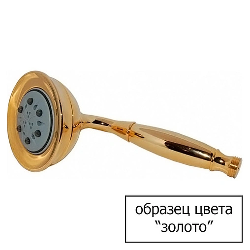 Шланговое подключение с держателем и запорным вентилем Bossini Nikita золото E5700.021