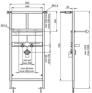 Инсталляция для раковины Koller Pool Washbasin Alcora ST1100, 2