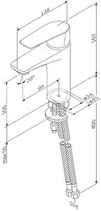 Смеситель для раковины Am.Pm Gem чёрный матовый F90A02122 Смеситель для раковины Am.Pm Gem чёрный матовый F90A02122, 2