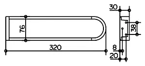 Полотенцедержатель Keuco Edition 300 хром 30019010000 Полотенцедержатель Keuco Edition 300 хром 30019010000, 5