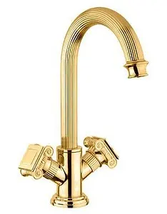 Смеситель для раковины Cezares Olimp золото OLIMP-LS2-03/24-O, 1