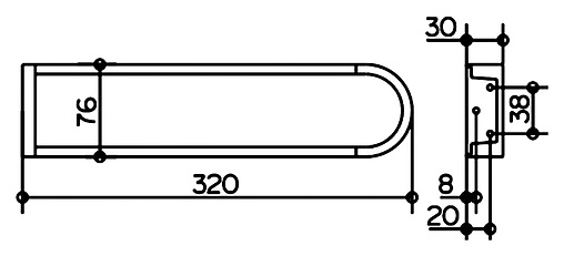 Полотенцедержатель Keuco Edition 300 хром 30019010000 Полотенцедержатель Keuco Edition 300 хром 30019010000