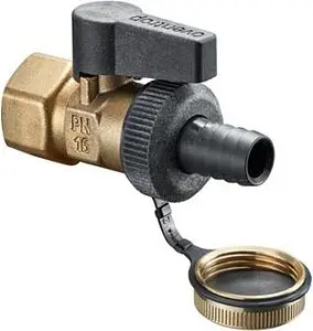 Кран шаровый сливной ½"в x ш Oventrop Optiflex KFE 1033814 Кран шаровый сливной ½"в x ш Oventrop Optiflex KFE 1033814, 1