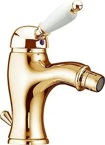 Смеситель для биде Fiore Imperial золото/белый 83OO5321 Смеситель для биде Fiore Imperial золото/белый 83OO5321, 1