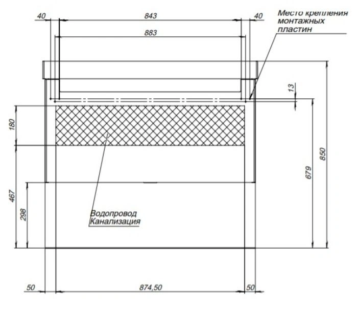 Тумба-умывальник подвесная Kerama Marazzi Buongiorno Plus 100 белый/дуб кантри