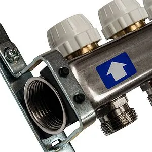 Группа коллекторная с расходомерами 11 отводов 1&quot;в/в x ¾&quot;ек Stout SMS-0927-000011, 5