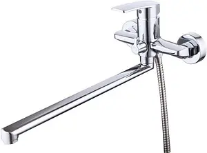 Смеситель для ванны с длинным изливом SMARTsant Онли хром SM313502AA Смеситель для ванны с длинным изливом SMARTsant Онли хром SM313502AA, 1