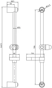 Душевая штанга Rav Slezak золото PD0016Z Душевая штанга Rav Slezak золото PD0016Z, 2