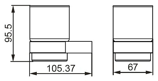 Стакан Aquanet хром 5684