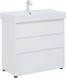 Тумба-умывальник напольная Aquanet Nova Lite 85 белый глянец 00302475+ Тумба-умывальник напольная Aquanet Nova Lite 85 белый глянец 00302475+, 1
