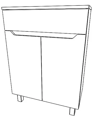 Комод напольный Айсберг Мечта 60 белый DM2507K