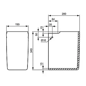 Полупьедестал Ideal Standard Connect белый E797401 Полупьедестал Ideal Standard Connect белый E797401, 2