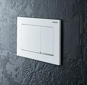 Клавиша смыва для унитаза Geberit Sigma 30 115.883.JT.1 кнопки/белый матовый, полоска/хром глянцевый, 4