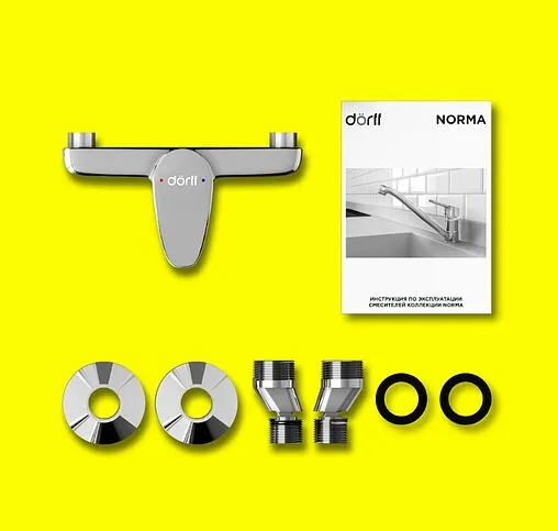 Смеситель для душа Dorff Norma хром D1020000 Смеситель для душа Dorff Norma хром D1020000