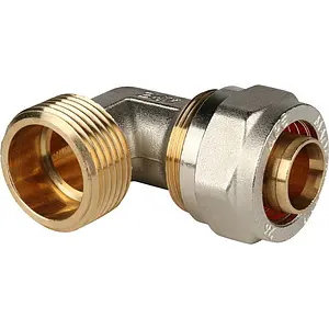 Уголок компрессионный переходной 26мм x 1"н Stout SFS-0006-000126 Уголок компрессионный переходной 26мм x 1"н Stout SFS-0006-000126, 1