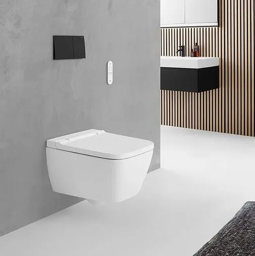 Умный унитаз-биде подвесной безободковый Geberit AquaClean Sela белый 146.250.01.1