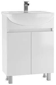 Тумба-умывальник напольная Айсберг Норма 60 белый DA1630T+4620008192772, 1