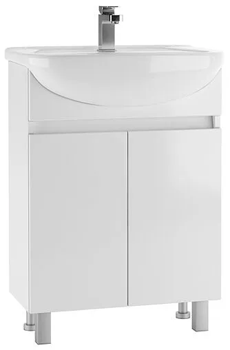 Тумба-умывальник напольный Айсберг Норма 60 белый DA1630T+4620008192772