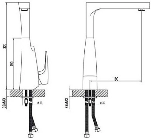 Смеситель для кухни Lemark Shift хром LM4305C
