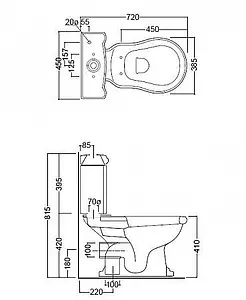 Бачок для унитаза Kerasan Retro белый 108101 Бачок для унитаза Kerasan Retro белый 108101, 2