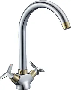 Смеситель для кухни Rossinka хром/золото RS41-72U, 1