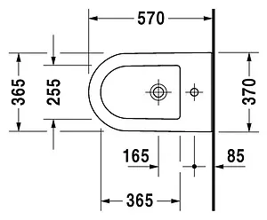 Биде напольное Duravit Darling new белый 2250100000 Биде напольное Duravit Darling new белый 2250100000, 2