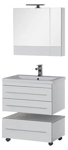 Шкаф-зеркало Aquanet Верона 75 L белый 00175381